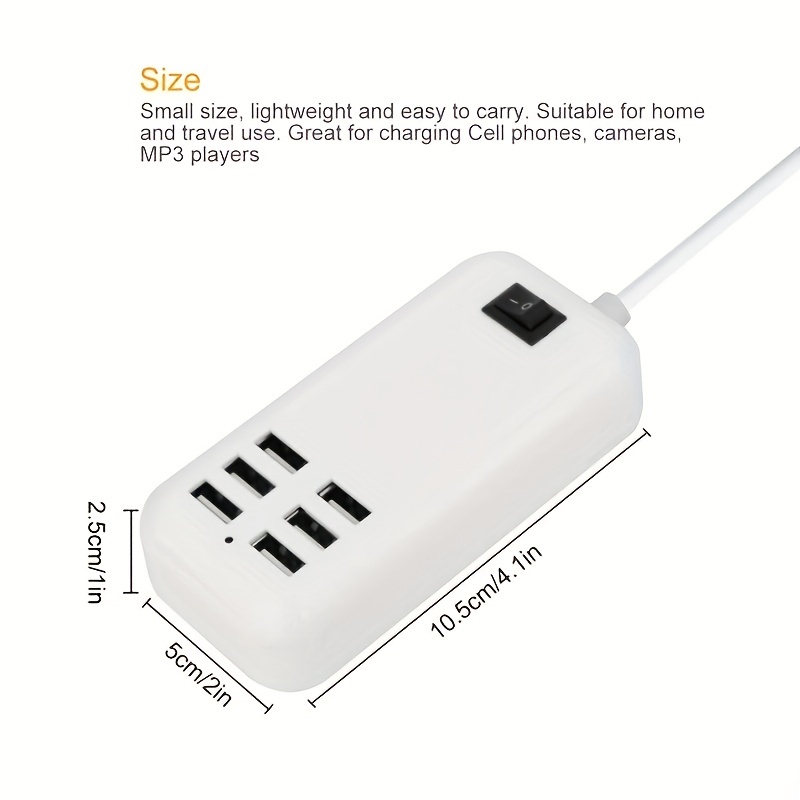 NT32858 USB Charger USB Charging Station with Rapid Charging Auto Detect Technology