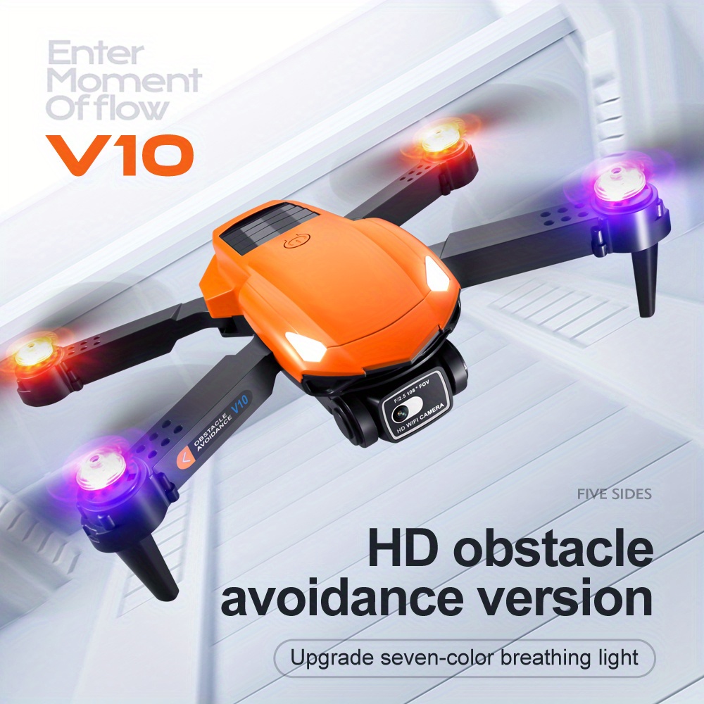NT32859 V10 UAV High-definition Aerial Photography Obstacle Avoidance Quadcopter Optical Flow Positioning Remote Control Toy Aircraft