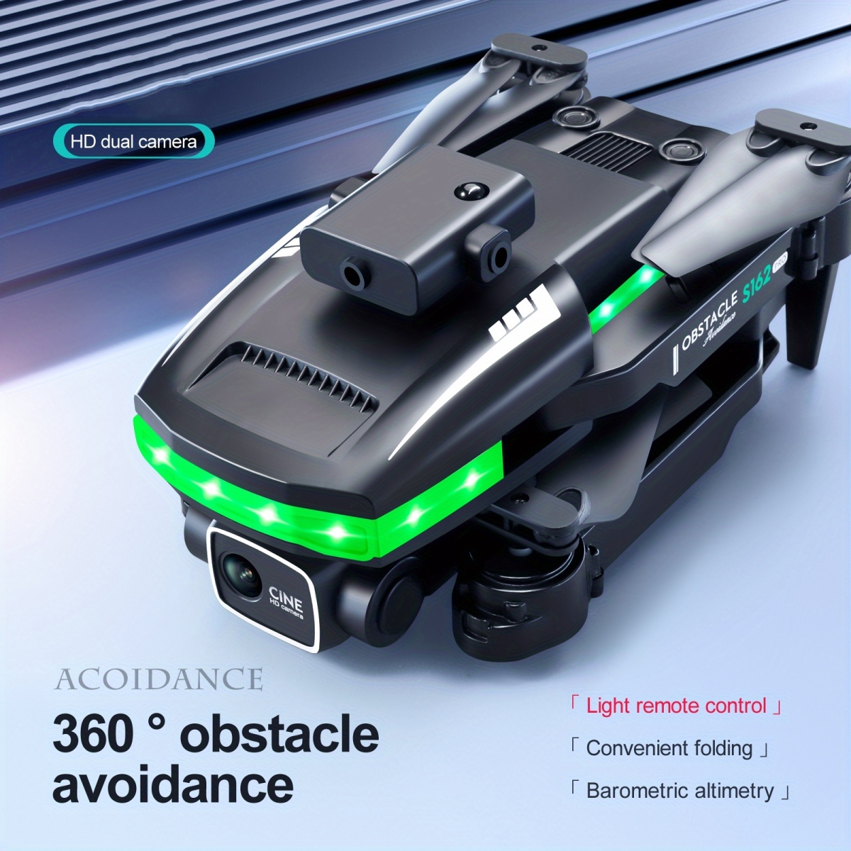 NT31700 Drone with HD FPV Camera, Full Flashing LED Light Bar