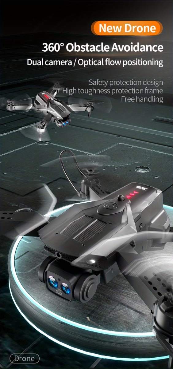 NT31715 Dual Camera Foldable Drone with Obstacle Avoidance for Adults & Children