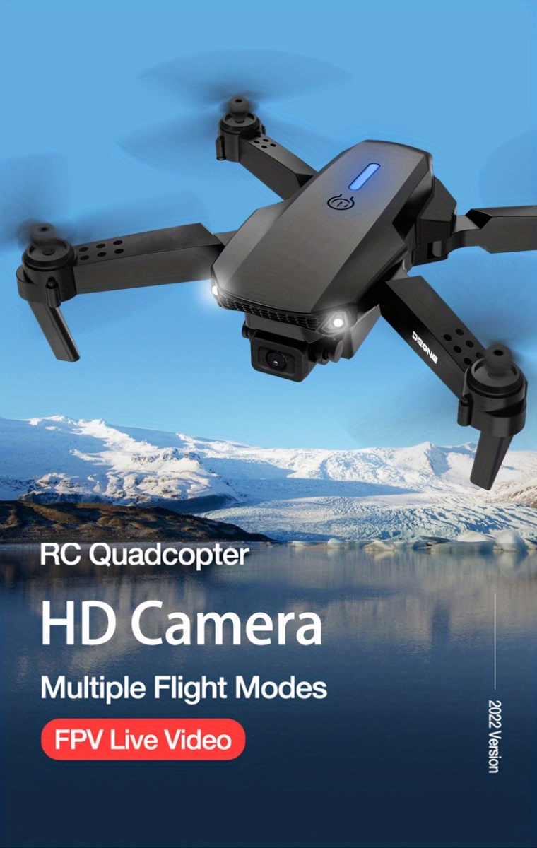 NT31725 E88 Pro Foldable Air Drone FPV Live Video Remote Controlled Quadcopter for Beginner
