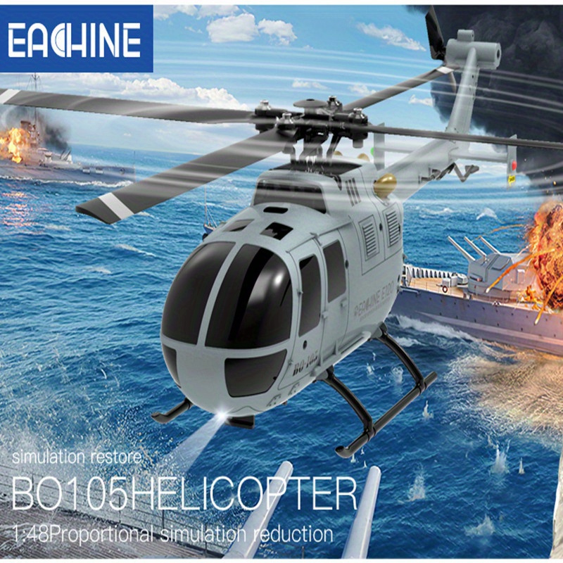 NT31738 2.4Ghz Eachine E120 4 Channel 6-Axis Gyro Optical Flow Localization Flybarless Scale Remote Controlled Helicopter RTF - Mode 2