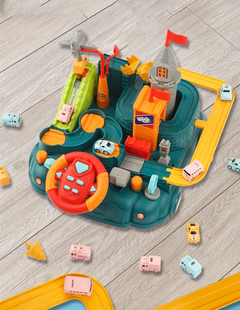 NT31860 Fun Breakthrough Big Adventure Steering Wheel Large Slide Track Set