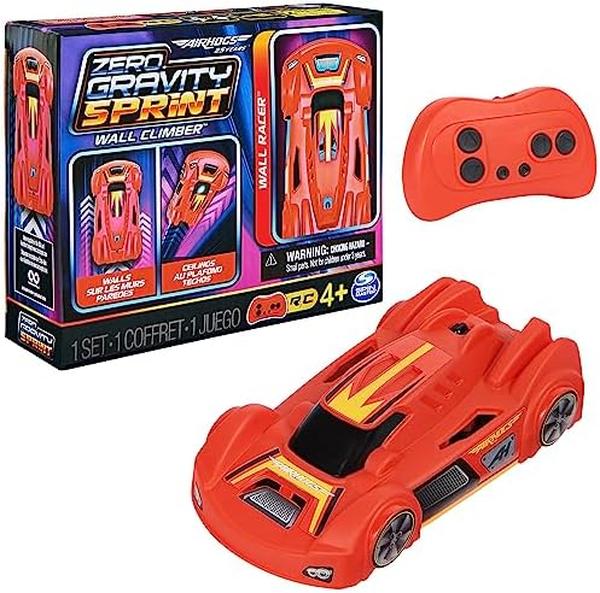 Picture of UNO1RC MC33027 Air Hogs Zero Gravity Sprint Wall Climber Race Car - Red USB-C Rechargeable Indoor Wall Racer&#44; Over 4-Inches&#44; Kids Toys for Kids Ages 4 & up