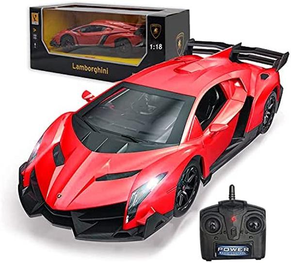 MC33203 1-18 Scale Remote Control Car Licensed Toy Compatible Racing Car with Lamborghini Model Vehicle for Boys 6-8 Years Old, Red -  UNO1RC