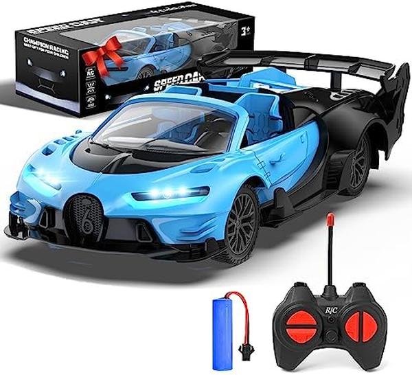 MC32942 Remote Control Car for Boys 4-7, Rechargeable 1-18 Scale Race Cars Toys for Boys 8-12 Sport Racing for 6 7 8-12 Year Old Boys & Girls -  UNO1RC