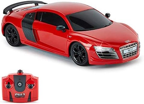 MC32951 1-24 Scale Race Cars Audi R8 GT Radio Controlled Car Licensed Race Car Series for Girls & Boys Age 8-12 Years Holiday Ideal Gift, Red