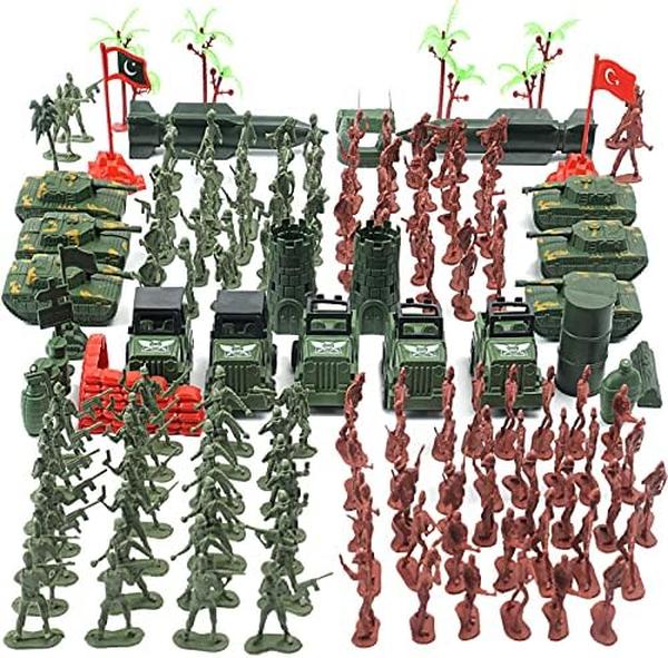 Picture of UNO1RC MC32973 Present Army Toys Military Set&#44; Men Soldier Playset Plastic Toy Soldiers Figures & Accessories - 307 Piece