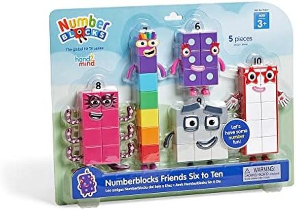 Picture of UNO1RC MC32979 Numberblocks Friends Six to Ten&#44; Toy Figures Collectibles & Small Cartoon Figurines for Kids&#44; Mini Action Figures - Character Figures - Play Figure Playsets - Imaginative Play Toys