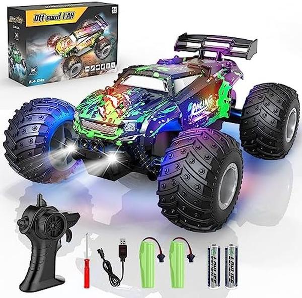 MC33226 1-18 Scale Race Car All Terrain Race Truck, 2WD 20Km-h Remote Control Car, Monster Truck Off Road Racing Car for Kid & Adult -  UNO1RC