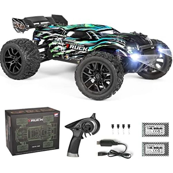 Picture of UNO1RC MC33482 Hailstorm 36 Plus KM-H High Speed 4WD 1-18 Scale Waterproof Truggy Remote Control Off Road Monster Truck