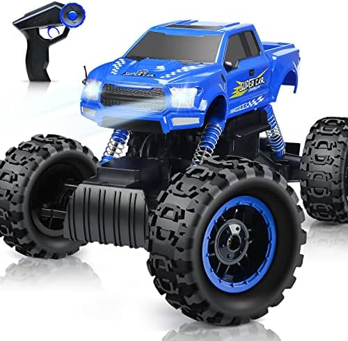 Picture of UNO1RC MC33378 1-12 Scale E Remote Control Car & Off Road Monster Truck with 2.4GHz All Terrain Hobby Car & 4WD Dual Motors LED Headlight Rock Crawler for Boy