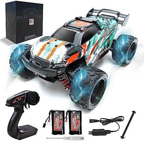 MC33396 1-18 Scale 38 Plus km-h 2.4GHz High Speed 4WD Off Road Monster Remote Control Car & Trucks with 2 Rechargeable Batteries for Kids -  UNO1RC