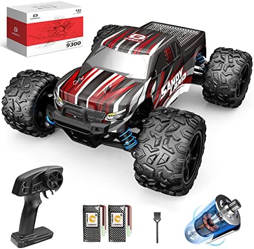 MC33412 1-18 Scale 9300 40km-h 4WD 2.4GHz All Terrain Off Road Monster Trucks & High Speed Remote Control Car with 2 Rechargeable Battery for Kids -  UNO1RC