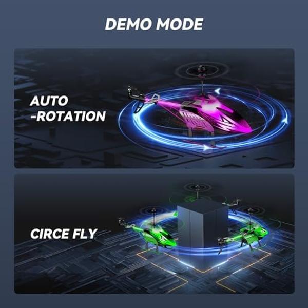 NM55512 Big Remote Control Helicopter with 7 Plus 1 LED Light Modes for Kids Adults