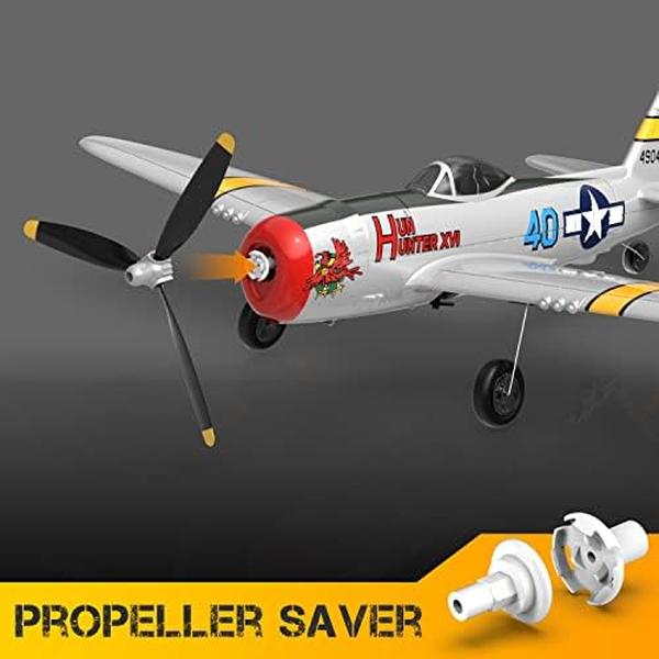 NM55519 4CH WWII Warbird P-47 Thunderbolt RC Plane with Aileron for Beginners
