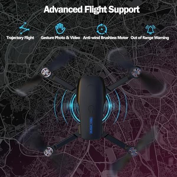 NM55527 1080p UHD Camera Quadcopter Drone for Adults Beginner - Orange