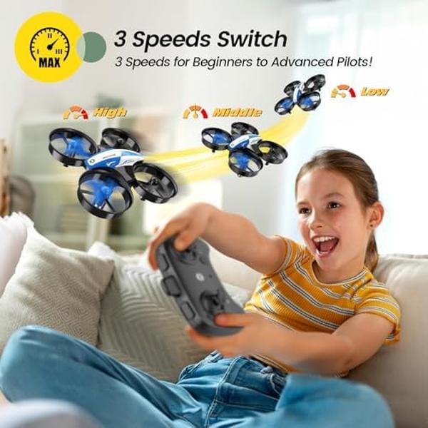 NM55548 Holly Stone RC Nano Quadcopter Mini Drone for Kids & Beginners - Blue Green