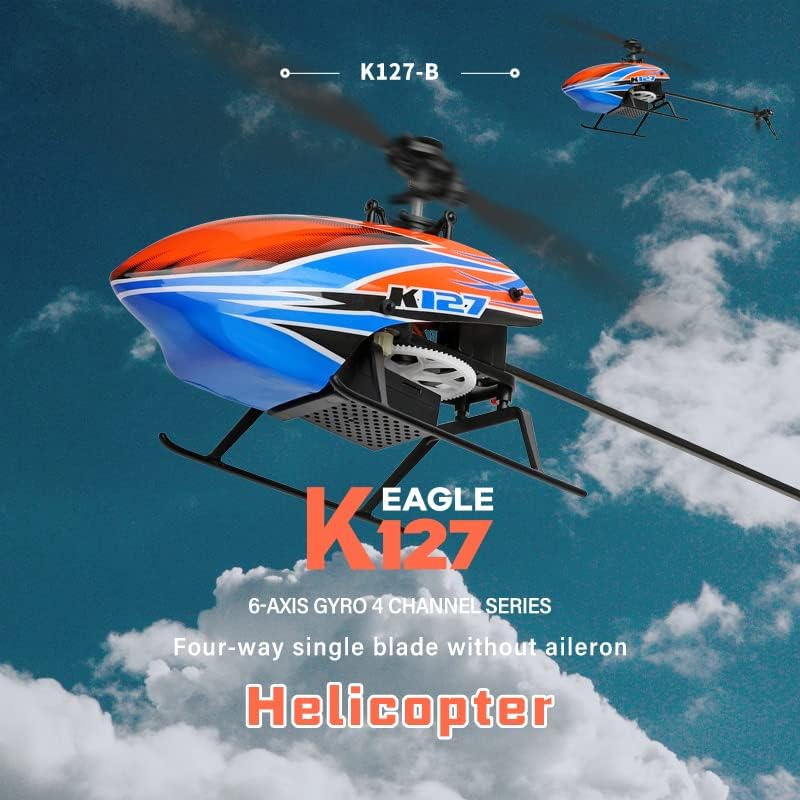 NM55581 WLtoys XK K127 Remote Control Helicopter