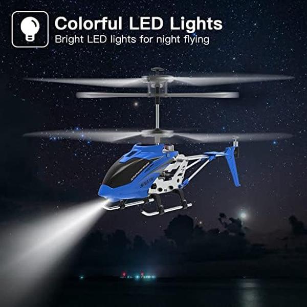 NM55584 Remote Control SYMA S107H Helicopter with Altitude Hold - Blue