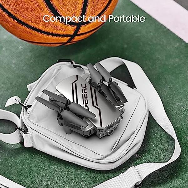 NM55596 D20 720P HD FPV Camera Remote Control Mini Drone for Kids - Silver