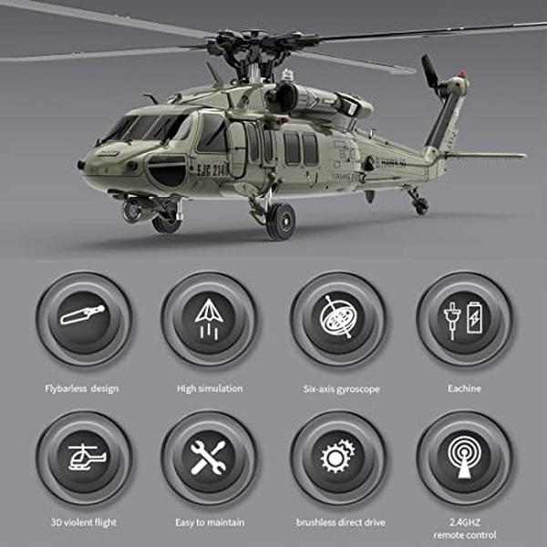 NM55597 RC Helicopter for Adults - Black