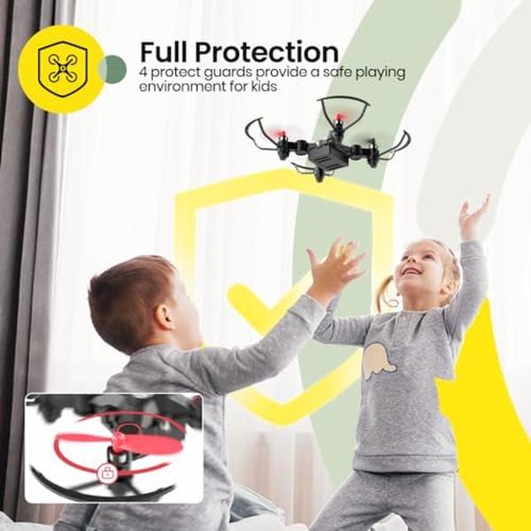 NM55673 Holly Stone HS190 Mini Drone for Kids - Red