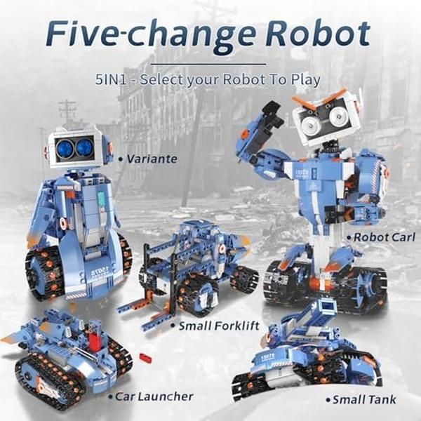 NM55743 5-in-1 STEM Building Projects Toys for Kids Ages 8-12 - 903 Piece