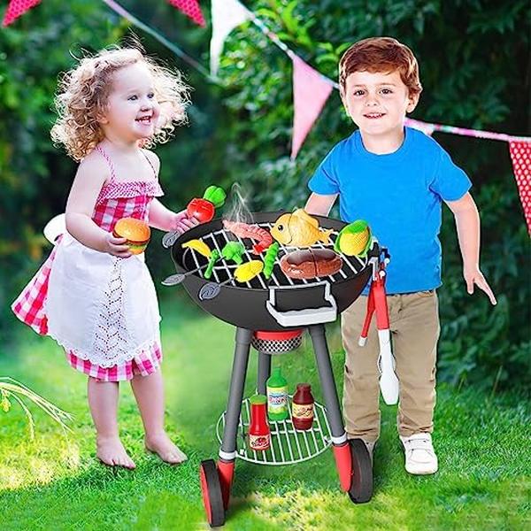 NM55953 Toy BBQ Grill Kitchen Toy Set