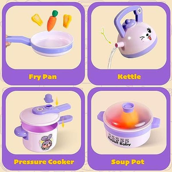 NM55966 Fake Food Cooking Kitchen Toys for Kid