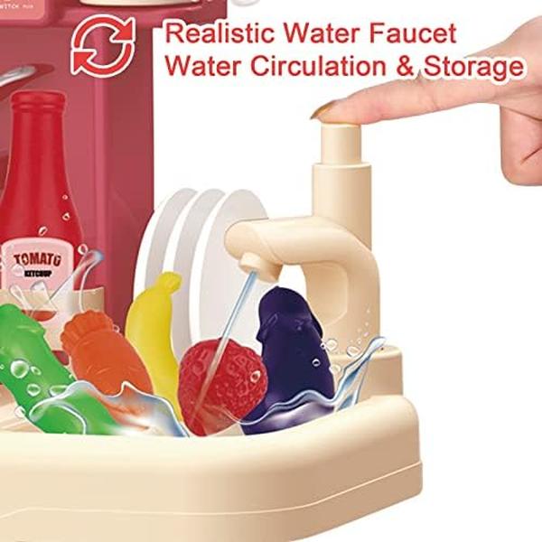 NM55988 Kitchen Playset Toy with Sounds & Lights - 35 Piece