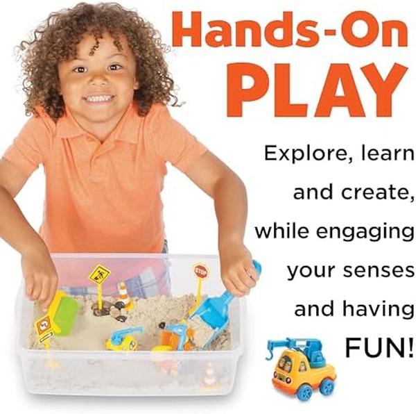 NM55995 Drone with Construction Zone Playset for Kids Sensory Bin