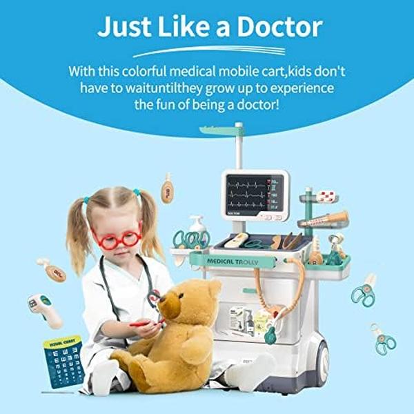 NM56012 Pretend Medical Station Set for Boys & Girls - 28 Piece