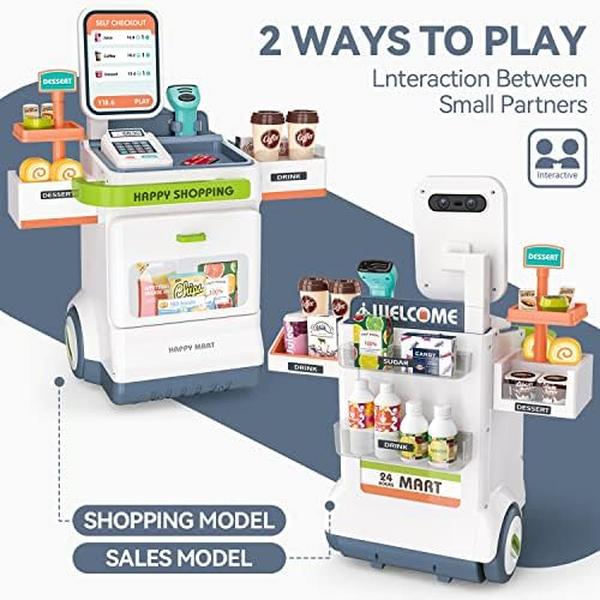 NM56030 Cash Register Playset for Kids - 47 Piece
