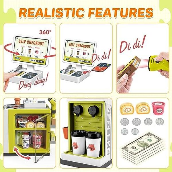 NM56038 Toy Cash Register Coffee Machine Toys - Green