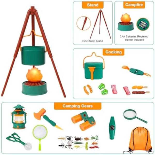 NM56039 Kids Camping Toys Set - Green