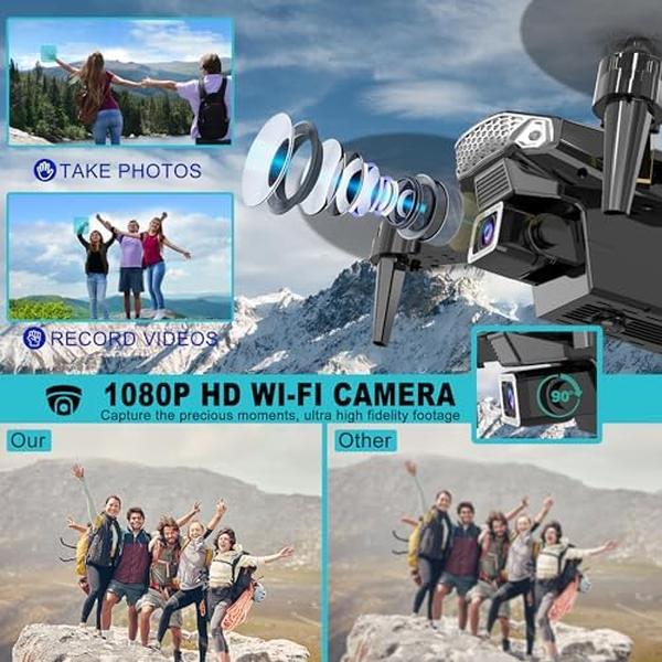 NM56090 1080P FPV Drone with Camera for Adults & Kids