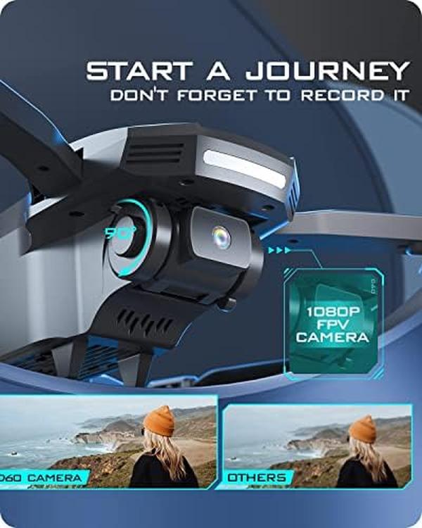 NM56093 D60 Drones with Camera for Adults - Black