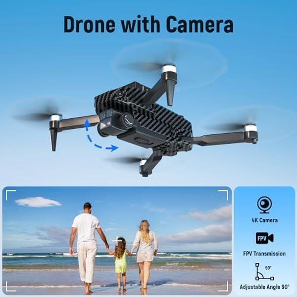NM56099 Pro 4K Three Drone with Camera for Adults 4K