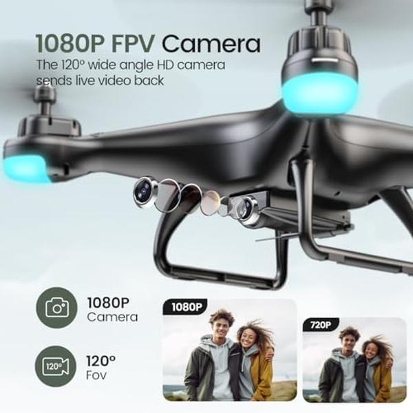 NM56102 Holly Stone HS110D FPV RC Drone with 1080P HD Camera Live Video