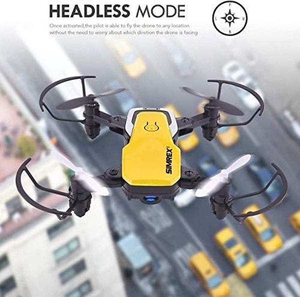 NM56114 Mini Drone with Camera 720P HD FPV - Yellow