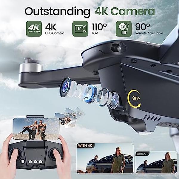NM56115 Holly Stone GPS Drone with 4K Camera for Adults