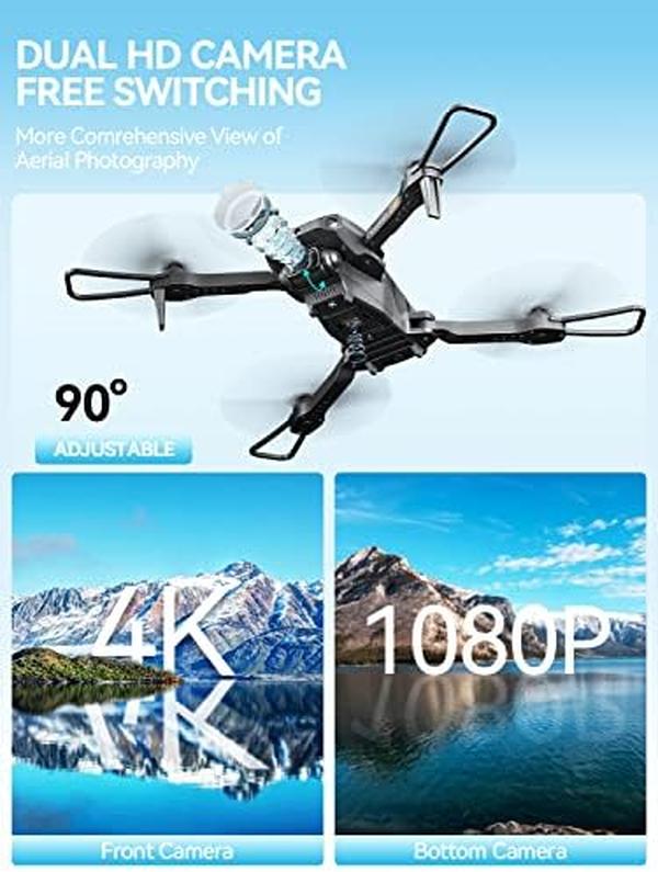 NM56135 RC Drone with Camera for Adults 4K - Black