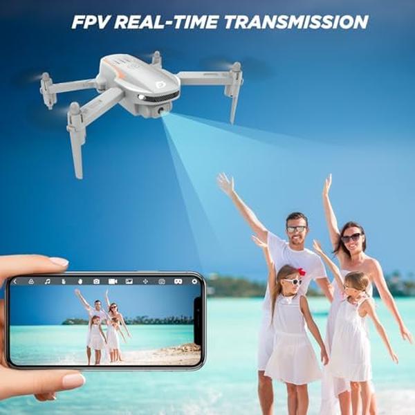 NM56137 FPV Foldable Quadcopter Drone with Camera - for Adults