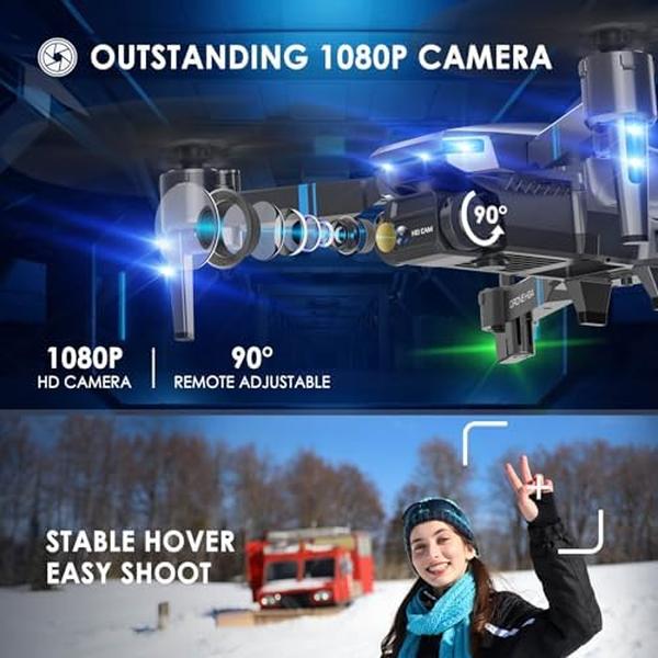NM56151 Remote Control Drone for Kids Adults with 1080P HD FPV Camera