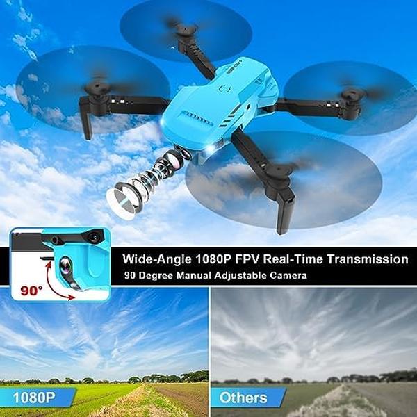 NM56186 Camera 1080P HD FPV Foldable Drone with Carrying Case