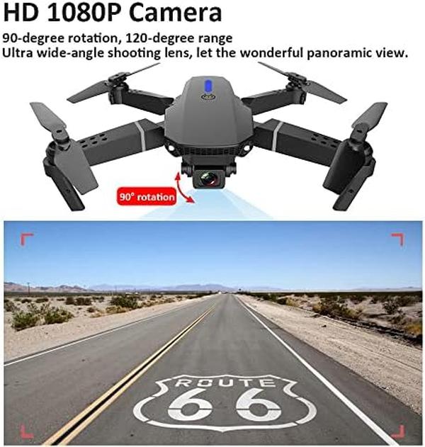 NM56197 RC Drone with Camera - Black