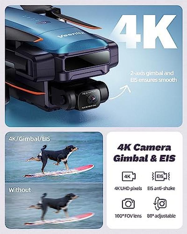 NM56230 Drones with Camera for Adults & 4K UHD
