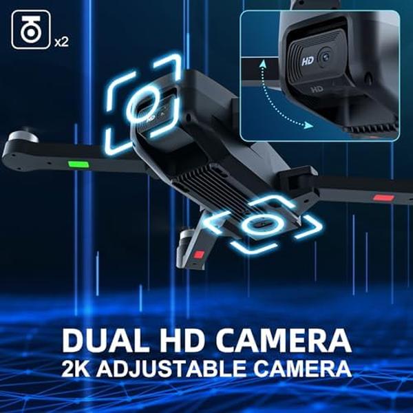 NM56248 T18 Brushless Motor Drone with 2 Camera for Adults