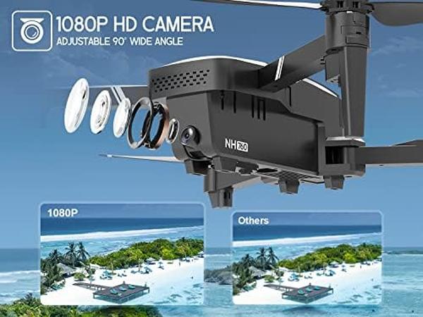 NM56253 NH760 Drones with 1080P HD Camera for Adults